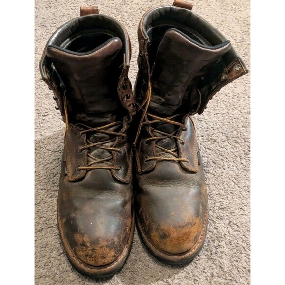 Red Wing 4417 Logger Safety Toe Thinsulate Brown Leather Boots Men's 11 2E Wide - Picture 4 of 8
